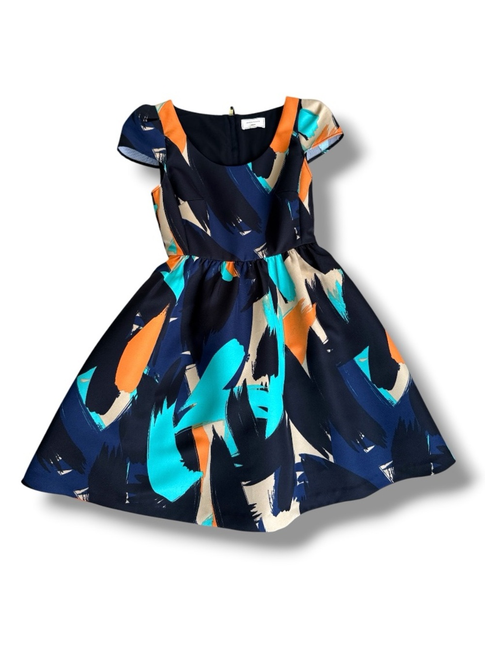 Anthropologie Moulinette Soeurs Pinion Cap Sleeve Fit & Flare Dress Size 2 - Picture 3 of 13